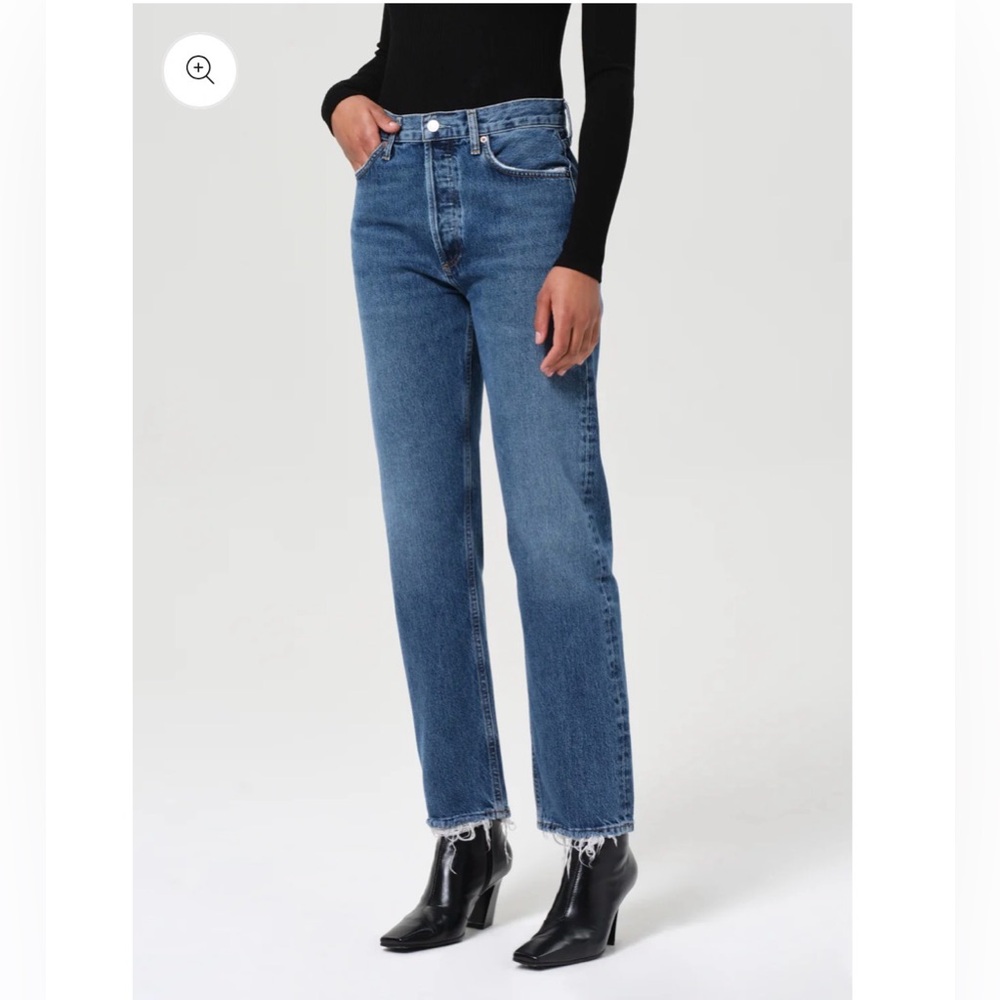 AGOLDE Medium Wash Sophie Cut Jeans